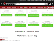 Tablet Screenshot of performanceaudio.com